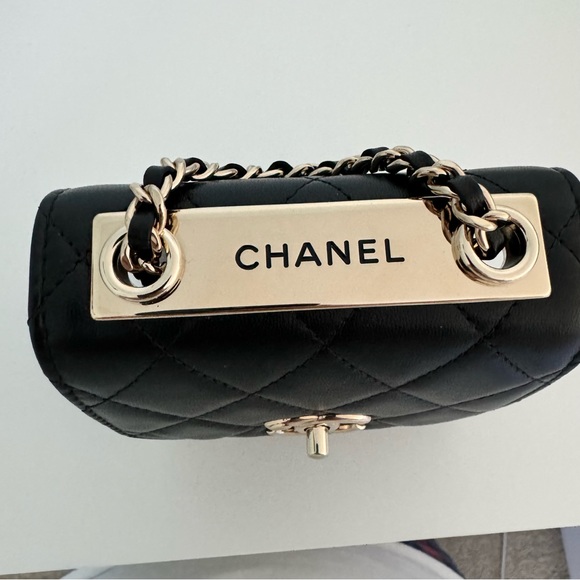 Chanel Mini Trendy CC Bag in Black Gold - Picture 8 of 16